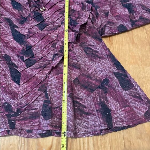 CHUFY Forever Patagonia Collection Eva Blouse Garnet Rose Women’s SIZE SMALL - Picture 7 of 12